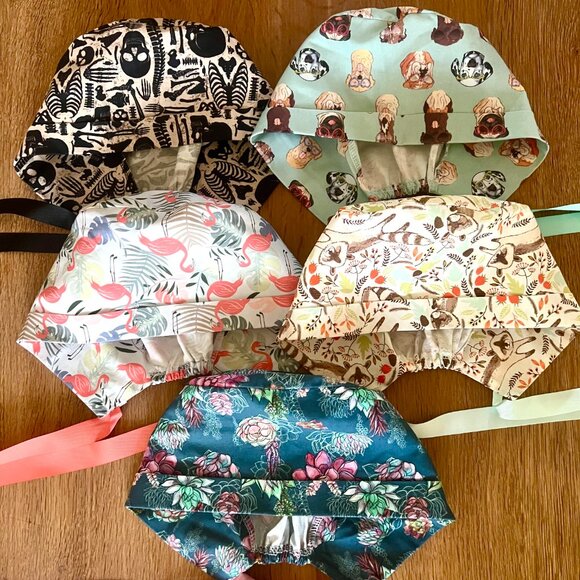 NWOT 10 Surgical Caps bundle for short hair, scrub caps, scrub hats - Picture 13 of 14